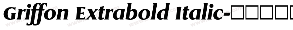 Griffon Extrabold Italic字体转换